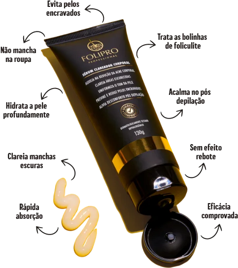 Um Sérum Clareador Corporal Folipro